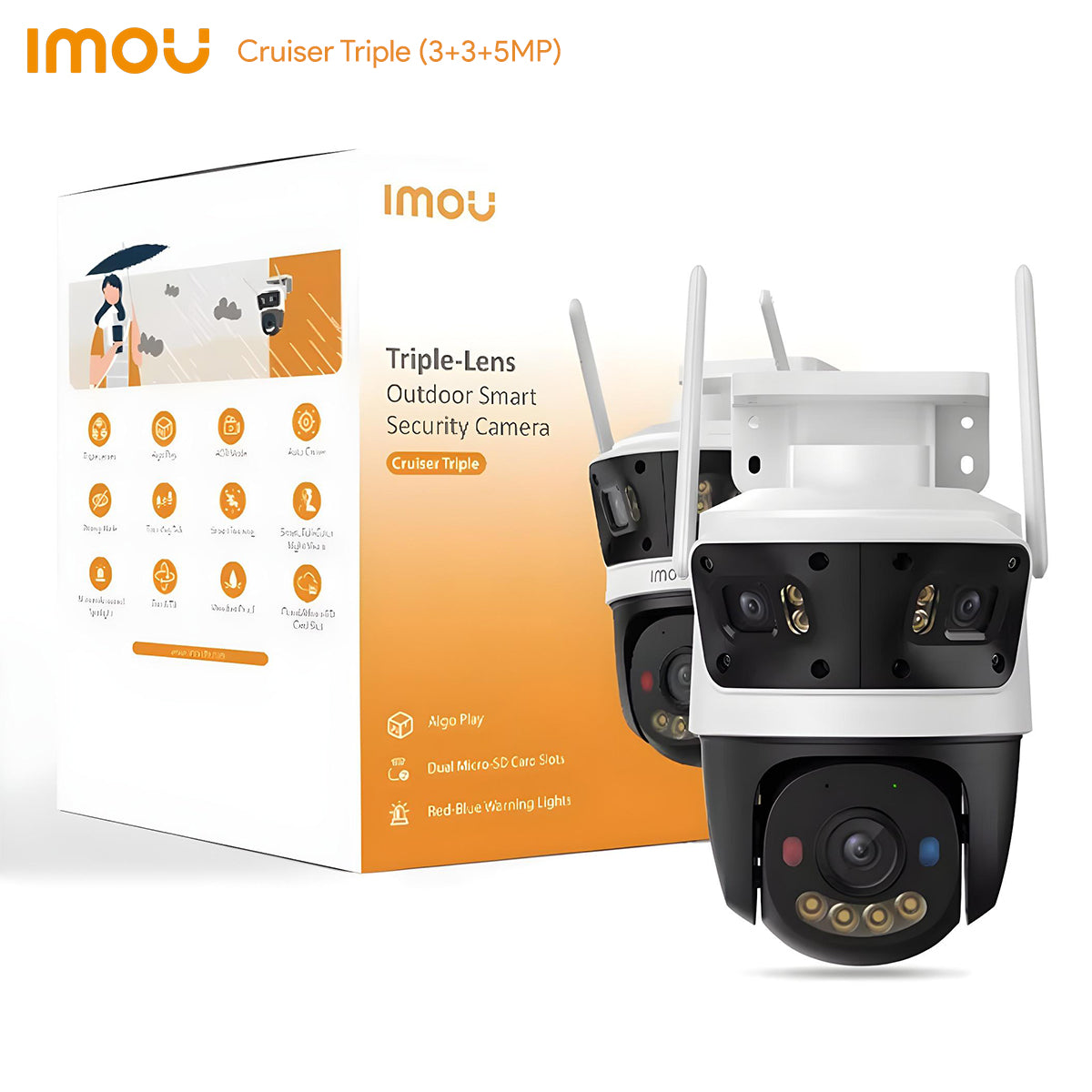 Imou Cruiser 11MP Triple-Lens Outdoor WiFi Security Camera