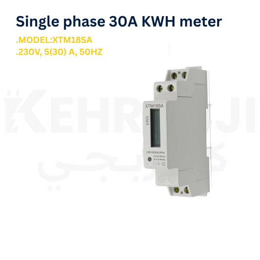 Single Phase 30A kWh meter